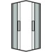 Душевой уголок Grossman Cosmo 100х100 300.K33.02.1010.21.00 профиль Черный матовый стекло прозрачное