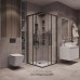 Душевой уголок Grossman Cosmo 100х100 300.K33.02.1010.21.00 профиль Черный матовый стекло прозрачное