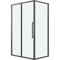 Душевой уголок Grossman Cosmo 130х90 профиль Черный матовый стекло прозрачное