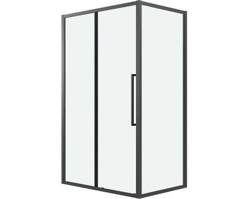 Душевой уголок Grossman Cosmo 130х90 профиль Черный матовый стекло прозрачное