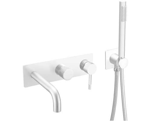 Смеситель для ванны Boheme Uno 464-3-MW Белый матовый