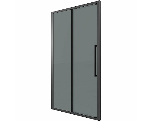 Душевая дверь Grossman Cosmo 100 100.K33.02.100.21.10 профиль Черный матовый стекло тонированное