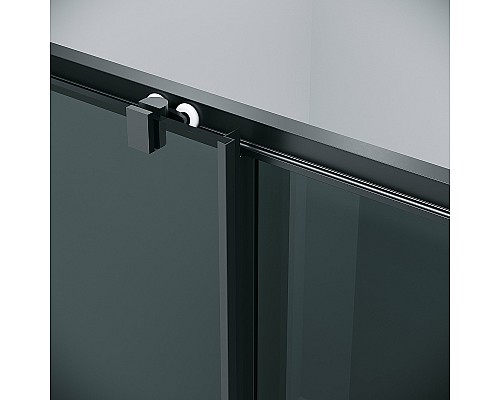 Душевая дверь Grossman Cosmo 100 100.K33.02.100.21.10 профиль Черный матовый стекло тонированное