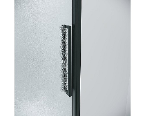 Душевая дверь Grossman Cosmo 100 100.K33.02.100.21.02 профиль Черный матовый стекло шиншилла