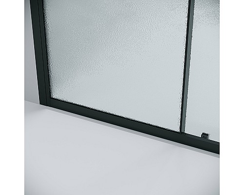 Душевая дверь Grossman Cosmo 100 100.K33.02.100.21.02 профиль Черный матовый стекло шиншилла