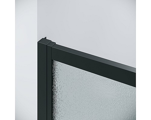 Душевая дверь Grossman Cosmo 100 100.K33.02.100.21.02 профиль Черный матовый стекло шиншилла