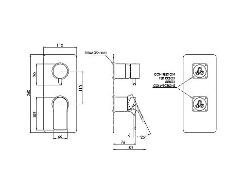 Смеситель для душа Remer Infinity I92KBXV Сталь