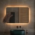 Зеркало Defesto Opti 100x70 с подсветкой 32W-3000К/Сенсорный выключатель/Теплый белый свет