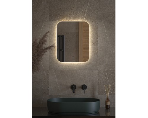 Зеркало Defesto Opti 40x50 с подсветкой 15W-4500К/ИК - выключатель/Нейтральный белый свет