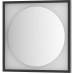 Зеркало Defesto Eclipce 60х60 с подсветкой 12W-4500К/в багетной раме/Без выключателя/Нейтральный белый свет/Черная рама