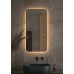 Зеркало Defesto Opti 50x100 с подсветкой 28W-3000К/Без выключателя/Теплый белый свет