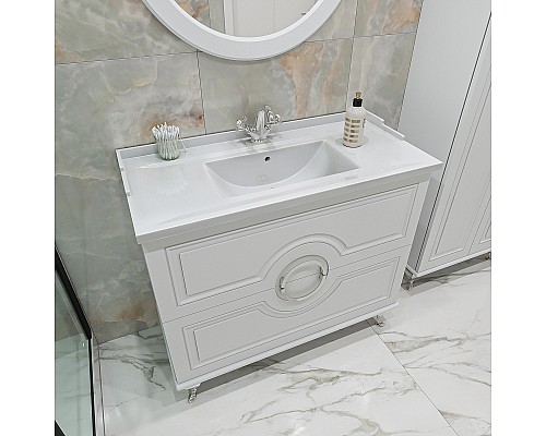 Тумба под раковину Caprigo Valletta 100 35319-SF027 Белая матовая