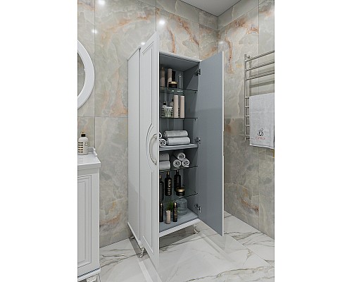 Шкаф пенал Caprigo Valletta 66 35351-SF027 Белый матовый