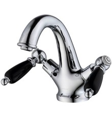 Смеситель для раковины Caprigo Adria-Classic Black Edition Хром