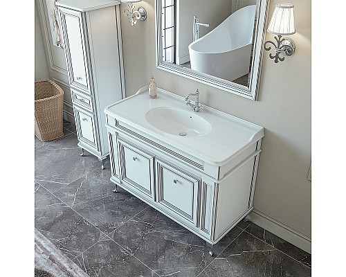 Тумба под раковину Caprigo Fresco 120 10616SN-В016 Белая матовая