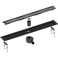 Душевой лоток Timo Drain System 60 DS230106/03 с Черной матовой решеткой