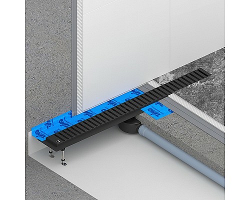 Душевой лоток Timo Drain System 60 DS230106/03 с Черной матовой решеткой