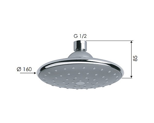 Верхний душ Remer 354PLX Хром