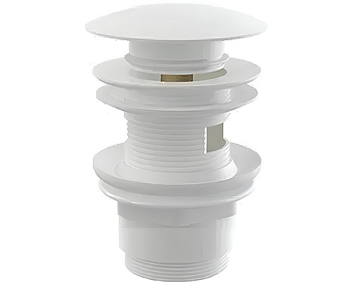 Донный клапан Remer 905CC2114BO click-clack Белый матовый
