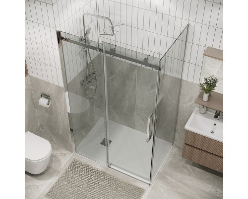 Душевой уголок Grossman Classic 130х80 120.K33.04.1380.10.00 профиль Хром стекло прозрачное