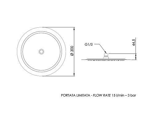 Верхний душ Remer 357UFM30BOX Белый матовый
