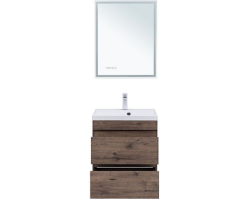 Тумба под раковину Aquanet Нота New 60 334191 подвесная Дуб веллингтон табак