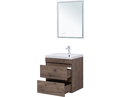 Тумба под раковину Aquanet Нота New 60 334191 подвесная Дуб веллингтон табак