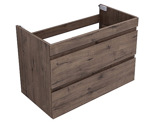 Тумба под раковину Aquanet Нота New 90 334193 подвесная Дуб веллингтон табак