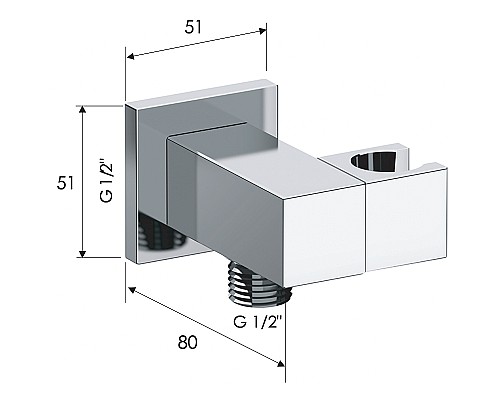 Шланговое подключение Remer 337SBG Золото брашированное