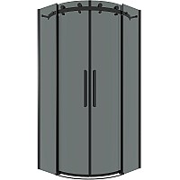 Душевой уголок Grossman Classic 100х100 301.K33.04.1010.21.10 профиль Черный матовый стекло тонированное