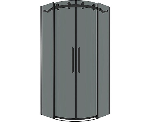 Душевой уголок Grossman Classic 100х100 301.K33.04.1010.21.10 профиль Черный матовый стекло тонированное