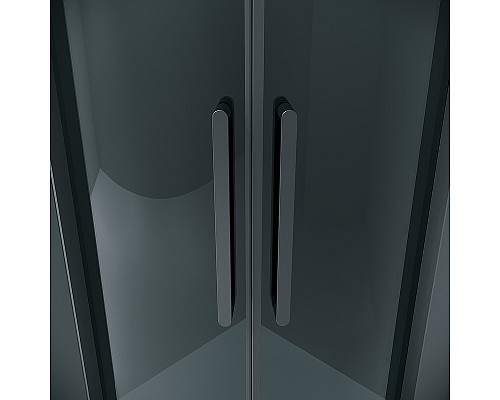 Душевой уголок Grossman Classic 100х100 301.K33.04.1010.21.10 профиль Черный матовый стекло тонированное