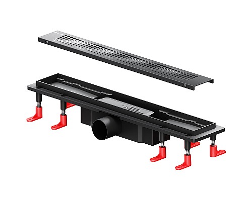 Душевой лоток AM.PM PrimeFlow 50 W02SC-P11-050-01BM с Черной матовой решеткой Cut Gradient