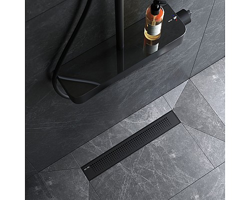 Душевой лоток AM.PM PrimeFlow 50 W02SC-P11-050-01BM с Черной матовой решеткой Cut Gradient