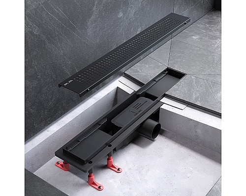 Душевой лоток AM.PM PrimeFlow 50 W02SC-P11-050-01BM с Черной матовой решеткой Cut Gradient