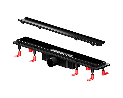 Душевой лоток AM.PM PrimeFlow 60 W02SC-U11-060-04BM с Черной матовой решеткой / под плитку Tile