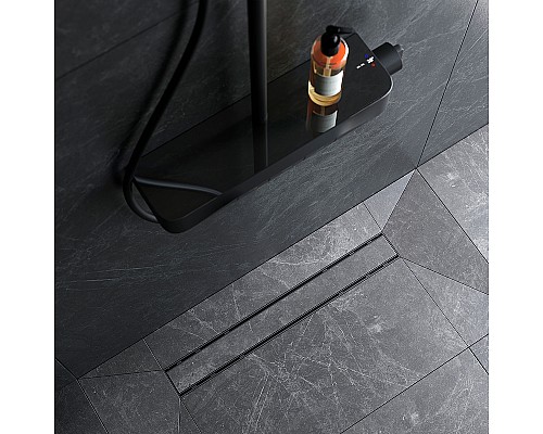 Душевой лоток AM.PM PrimeFlow 60 W02SC-U11-060-04BM с Черной матовой решеткой / под плитку Tile