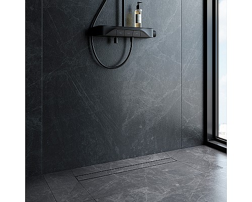 Душевой лоток AM.PM PrimeFlow 70 W02SC-U11-070-04BM с Черной матовой решеткой / под плитку Tile