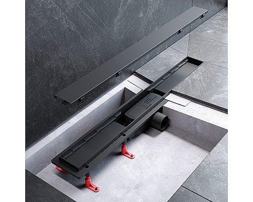 Душевой лоток AM.PM PrimeFlow 70 W02SC-U11-070-04BM с Черной матовой решеткой / под плитку Tile