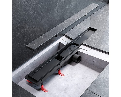 Душевой лоток AM.PM PrimeFlow 70 W02SC-U11-070-04BM с Черной матовой решеткой / под плитку Tile