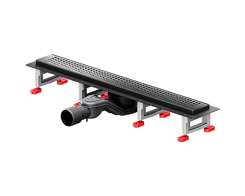 Душевой лоток AM.PM MasterFlow 60 W01SC-P11-060-01BM с Черной матовой решеткой Cut Gradient