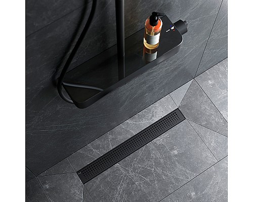 Душевой лоток AM.PM MasterFlow 60 W01SC-P11-060-01BM с Черной матовой решеткой Cut Gradient