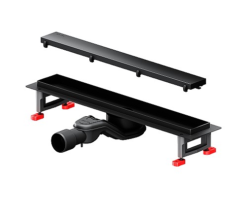 Душевой лоток AM.PM MasterFlow 50 W01SC-U11-050-04BM с Черной матовой решеткой / под плитку Tile