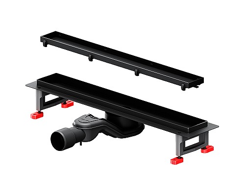 Душевой лоток AM.PM MasterFlow 50 W01SC-U11-050-04BM с Черной матовой решеткой / под плитку Tile