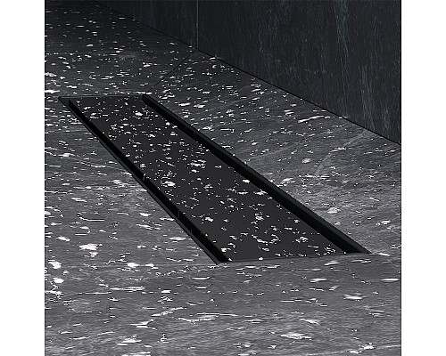 Душевой лоток AM.PM MasterFlow 50 W01SC-U11-050-04BM с Черной матовой решеткой / под плитку Tile