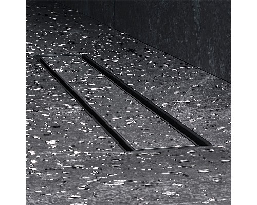 Душевой лоток AM.PM MasterFlow 50 W01SC-U11-050-04BM с Черной матовой решеткой / под плитку Tile