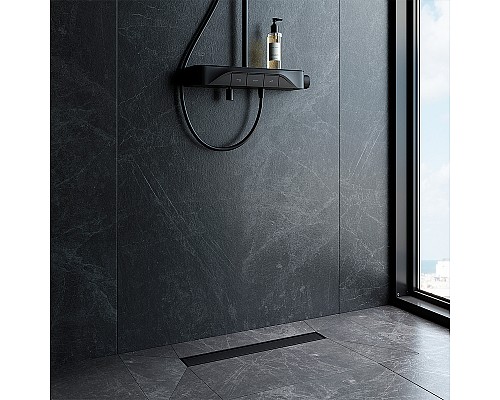 Душевой лоток AM.PM MasterFlow 50 W01SC-U11-050-04BM с Черной матовой решеткой / под плитку Tile