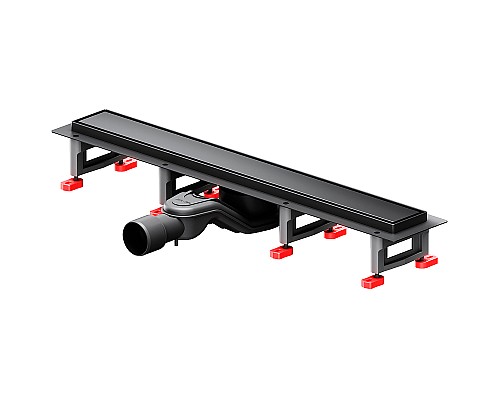 Душевой лоток AM.PM MasterFlow 60 W01SC-U11-060-04BM с Черной матовой решеткой / под плитку Tile