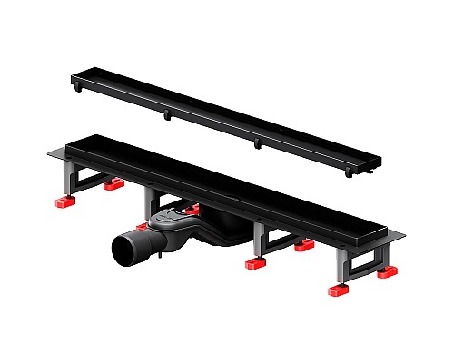 Душевой лоток AM.PM MasterFlow 60 W01SC-U11-060-04BM с Черной матовой решеткой / под плитку Tile