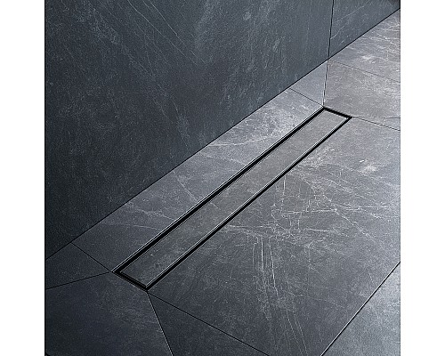 Душевой лоток AM.PM MasterFlow 60 W01SC-U11-060-04BM с Черной матовой решеткой / под плитку Tile